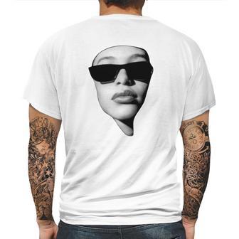 Aaliyah In Glasses Mens Back Print T-shirt | Favorety