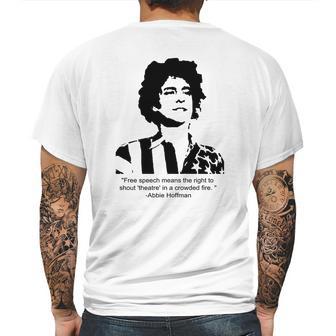 Abbie Hoffman Quote Mens Back Print T-shirt | Favorety UK