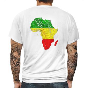 Africa Map Reggae Rasta Mens Back Print T-shirt | Favorety DE