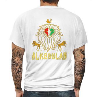 African Lion Rbg Ankh Alkebulan Kemetic Mens Back Print T-shirt | Favorety UK