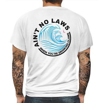 Aint No Laws Tshirt - White Claw Mens Back Print T-shirt | Favorety DE