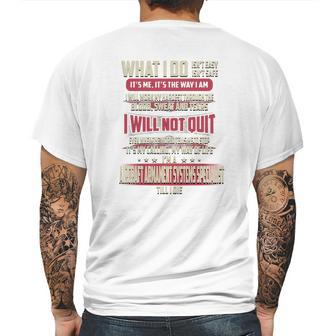 Aircraft Armament Systems Specialist What I Do Job Shirts Mens Back Print T-shirt | Favorety UK