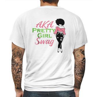 Aka Pretty Girl Swag Alpha Sorority Kappa Pink Gift Mens Back Print T-shirt | Favorety UK