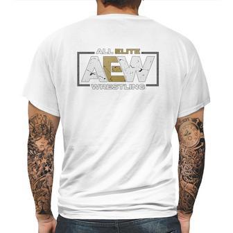 Allelite Aew Wrestling Mens Back Print T-shirt | Favorety