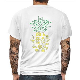 Aloha Pineapple Pharmacist Summer Pharmacy Mens Back Print T-shirt | Favorety AU