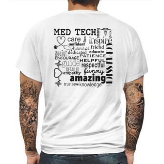 Amazing Med Tech Mens Back Print T-shirt | Favorety