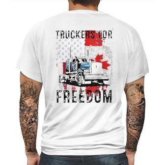 American Flag Canada Flag Freedom Awesome 2022 Gift Mens Back Print T-shirt | Favorety CA