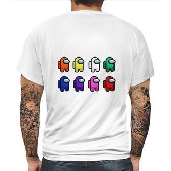 Among Us Character Mens Back Print T-shirt | Favorety AU