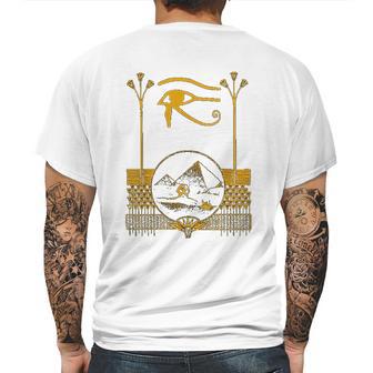 Ancient Egyptian Eye Of Horus Egypt Art Pyramid Mens Back Print T-shirt | Favorety UK