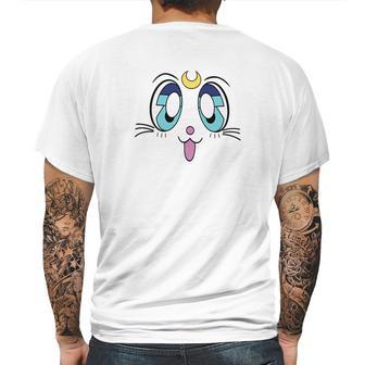 Anime Girls Sailor Of The Moon Princess White Face Cat Mens Back Print T-shirt | Favorety AU