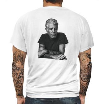 Anthony Bourdain Mens Back Print T-shirt | Favorety