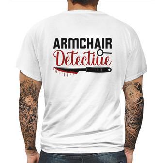 Armchair Detectiue True Crime Gift Crime Junkie Mens Back Print T-shirt | Favorety DE