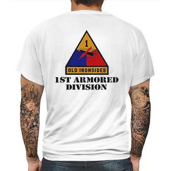 Army 1St Armored Division Full Color Veteran Mens Back Print T-shirt | Favorety DE