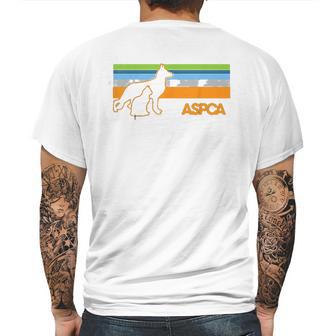 Aspca Retro Dog And Cat Mens Back Print T-shirt | Favorety UK