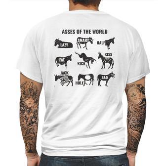 Asses The World Mens Back Print T-shirt | Favorety UK