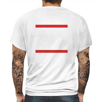 Atl Hoe Red Line Mens Back Print T-shirt | Favorety