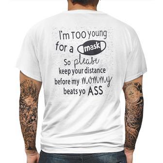 Baby Funny Social Distancing Mens Back Print T-shirt | Favorety CA