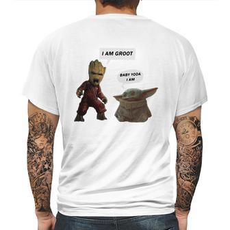 Baby Groot I Am Groot Baby Yoda I Am Mens Back Print T-shirt | Favorety AU