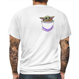 Baby Yoda In Pocket Shirt Mens Back Print T-shirt | Favorety CA