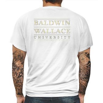 Baldwin Wallace University Yellow Jackets Mens Back Print T-shirt | Favorety