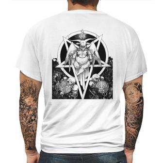 Baphomet Satanist Goat Satanic Dark Art Evil 666 Pentagram Mens Back Print T-shirt | Favorety CA