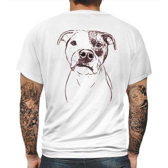 Bare Dexter The Pitbull Dog Triblend Mens Back Print T-shirt | Favorety UK