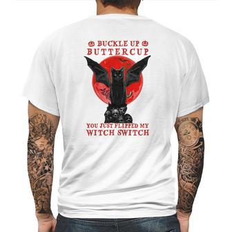 Batcat Buckle Up Buttercup You Just Flipped My Witch Switch Sweatshirt Mens Back Print T-shirt | Favorety CA