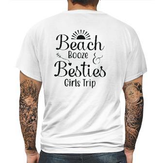 Beach Booze Besties Girls Trip Weekend New 2022 Gift Mens Back Print T-shirt | Favorety DE