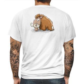 Big Wooly Mammoth Woolly Elephant Dinosaur Mens Back Print T-shirt | Favorety