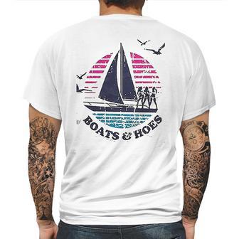 Boats And Hoes Sailing Mens Back Print T-shirt | Favorety UK