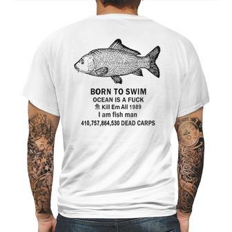 Born To Swim Ocean Is A Fuck Kill Em All 1989 Mens Back Print T-shirt | Favorety UK