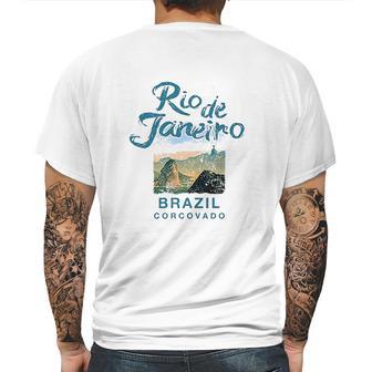 Brazil Rio De Janeiro Corcovado Brazilian Mens Back Print T-shirt | Favorety UK