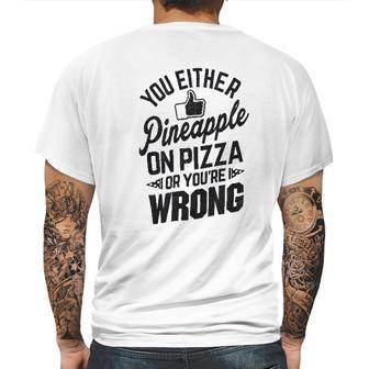 Brisco Brands Like Pineapple Pizza Debate Opinion Funny Mens Back Print T-shirt | Favorety UK