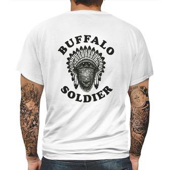 Buffalo Soldier Reggae Music Cool Vintage Bob Rastafarian Lion Marley Graphic Mens Back Print T-shirt | Favorety DE