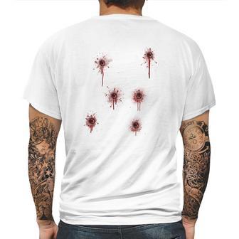 Bullet Holes Costume Mens Back Print T-shirt | Favorety CA