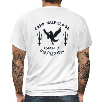 Cabin 3 Poseidon Camp Half Blood Mens Back Print T-shirt | Favorety DE