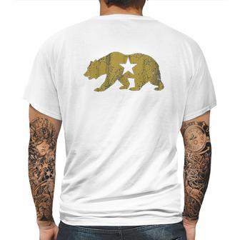 California Golden State Bear Mens Back Print T-shirt | Favorety AU