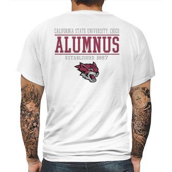 California State University Chico Alumnus Mens Back Print T-shirt | Favorety