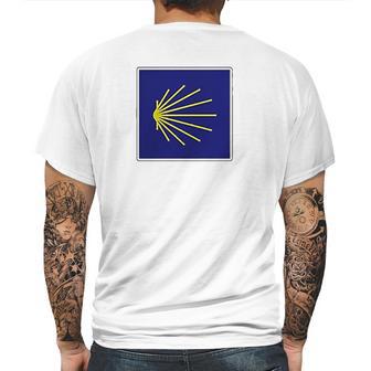 Camino De Santiago Spain Mens Back Print T-shirt | Favorety