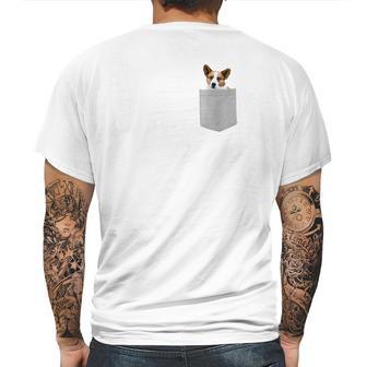 Cardigan Welsh Corgi Dog In Your Pocke Mens Back Print T-shirt | Favorety CA