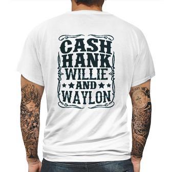 Cash Hank Willie And Waylon Country Girl Mens Back Print T-shirt | Favorety AU