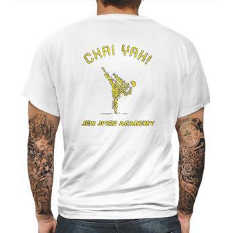 Chai Yah Jew Jitsu Academy Funny Mens Back Print T-shirt | Favorety