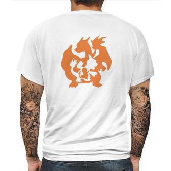 Charmander Evolution Mens Back Print T-shirt | Favorety DE