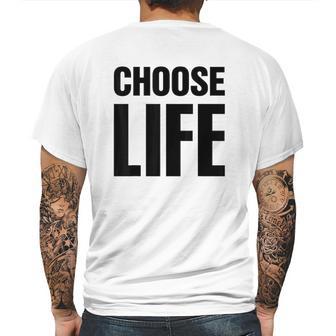 Choose Life 80S Retro Vintage Mens Back Print T-shirt | Favorety AU