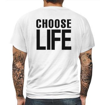 Choose Life Retro 80S Mens Back Print T-shirt | Favorety DE