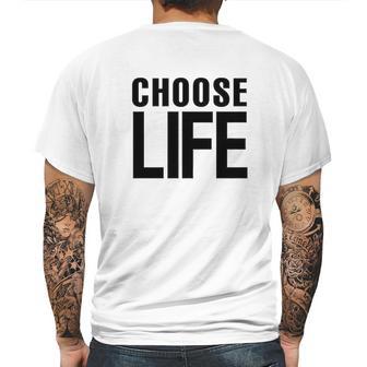 Choose Life Retro 80S Halloween Costume Graphic Mens Back Print T-shirt | Favorety DE