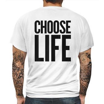 Choose Life Vintage Retro 80S Funny Mens Back Print T-shirt | Favorety CA