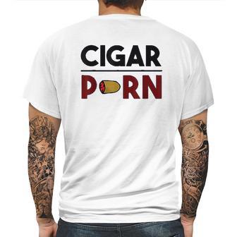 Cigar Porn Cut Cigar Gift For Men Cigar Mens Back Print T-shirt | Favorety UK