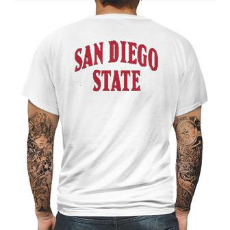 Classic Arch San Diego State Mens Back Print T-shirt | Favorety