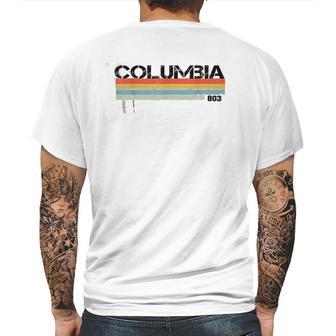 Columbia Area Code Vintage Retro Mens Back Print T-shirt | Favorety UK